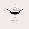 All-Clad Cast Iron Braiser Pan, 4 Qt Enameled Cast Iron Casserole Pan with Lid, Grill, Oven Safe up to 650F, Compatible with All Stovetops (Gas, Electric & Induction), Easy-Clean, Cookware, Black #1