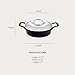 All-Clad Cast Iron Braiser Pan, 4 Qt Enameled Cast Iron Casserole Pan with Lid, Grill, Oven Safe up to 650F, Compatible with All Stovetops (Gas, Electric & Induction), Easy-Clean, Cookware, Black