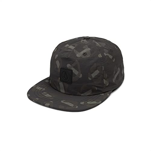 Image of Volcom Men's Snapback Hat - 6-Panel Twill Flat Brim Cap Adjustable Snap Closure