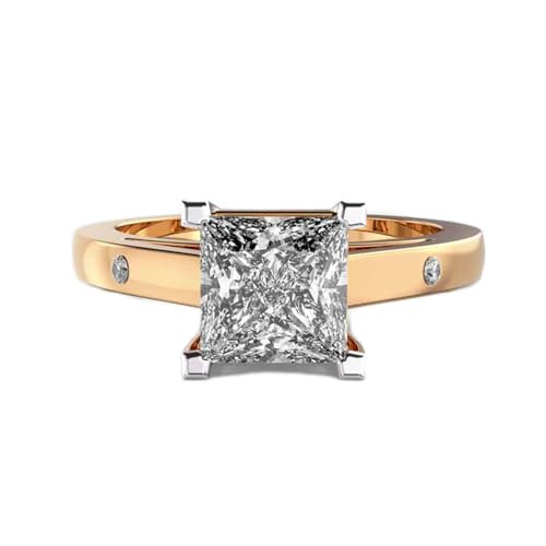 Bague solitaire marguerite princesse argent anti-ternissement éclat luxe