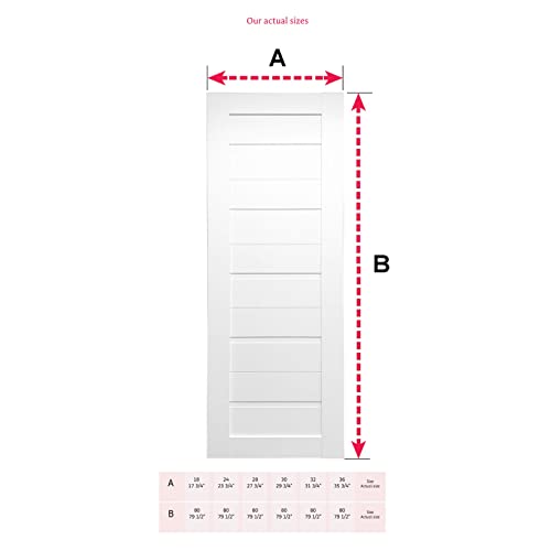 Valusso Design Prefinished Solid Wood Core Door Labella White 30X80 #TOP5