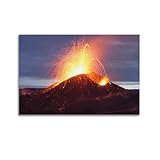 Kilauea Vulkan-Poster, Motiv: riesiger Vulkanausbruch, 