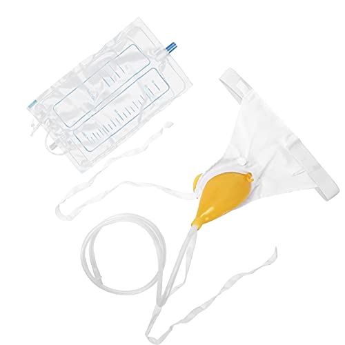 Wearable Silicone Urine Collector, 1000Ml Female Urination Device Travel Incontinence Bags System For Elderly Camping Car Travel Bedridden Women Urine Pee Cups Urine Bottle Pee Bottle #TOP7