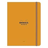 ロディア ノート UNLIMITED 5mm方眼 A5+ 120ページ ミシン目入 無線綴じPEFC認証取得 アンリミテッド オレンジ 16×21cm cf118758