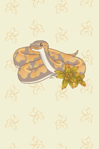 Cute Banana Ball Python Notebook 6" x 9" - 120 College-Ruled Pages / 60 Sheets - The Perfect Gift For Any Reptile Lover / Exotic Pets Owner