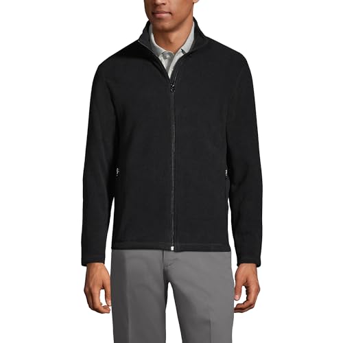 Lands' End Men's Full-Zip Mid-Weight Fleece Jacket