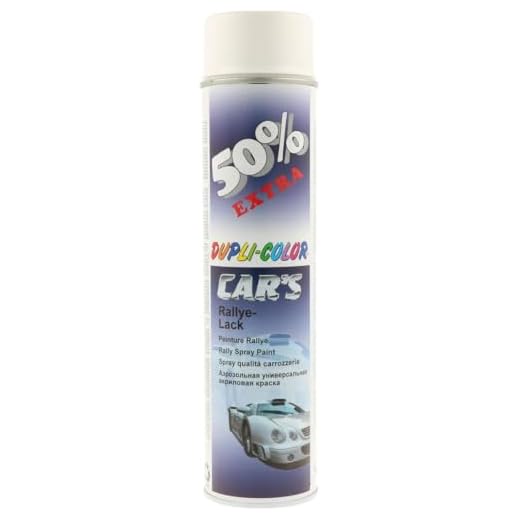 Dupli-Color 693892 Cars Lackspray, 600 ml, Weiss Matt