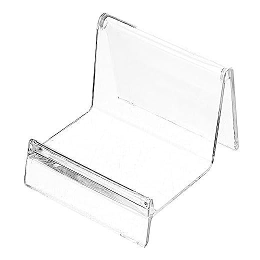 VALICLUD 20 Unidades Suporte De Exibição Transparente Suporte De Monitor Racks De Exibição De Máscara Suporte De Mesa Para Monitor Suporte Para Monitor De Mesa Claro Carteira Ampliar Pc