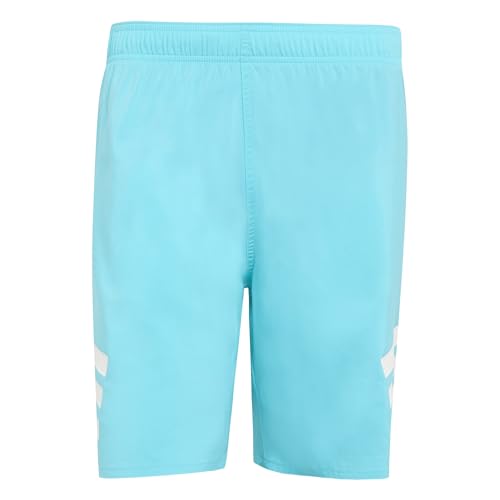 adidas Herren Stripes Swim Shorts 8 inch, Lucid Cyan/White, XXL
