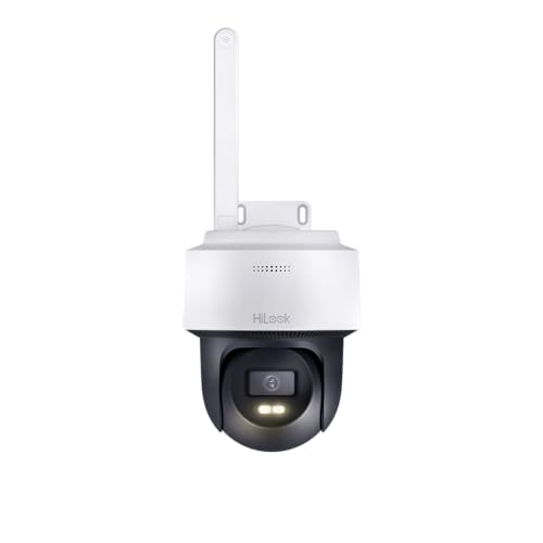 HiLook HIKVISION - Telecamera di sorveglianza per esterni, 4 MP (2560 × 1440), intelligente per esterni, con rilevamento del movimento, visione notturna (30 m), audio a 2 vie, slot per schede SD