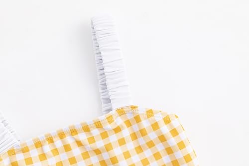 LIZENS Girls One Piece Swimsuits Cute Girls Swimwear Vintage Style3