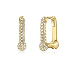 u shaped huggie earrings