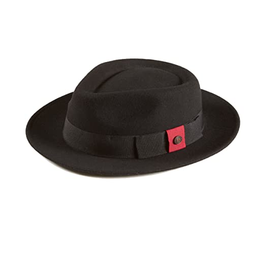 Chapeau Trilby Fedora en feutre d'hiver larges bords élégant et chaud pour homme