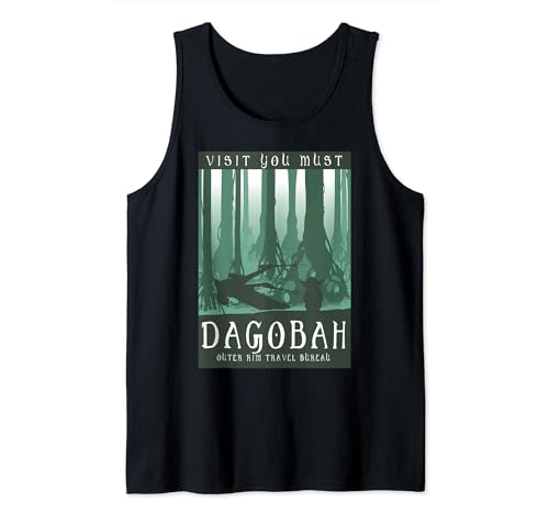 Débardeur Star Wars Dagobah silhouette idéal pour festivals de l'été et style casual