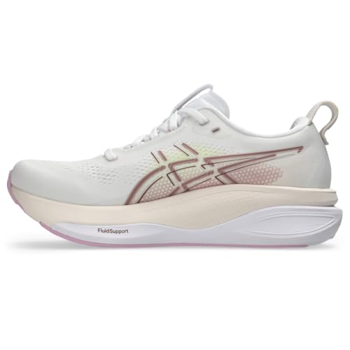 ASICS Women's Gel-Kayano 33 Running Shoes, 6.5, White/Hazy Lilac by ASICS - Used condition - Image 4