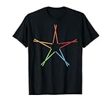 Este bonito gráfico de baquetas es ideal para hombres y mujeres que aman una colección de tambores, platillos y otros instrumentos de percusión. Ideal para miembros de la banda o personas que están tomando lecciones de batería y les gusta practicar y usar sus baquetas.