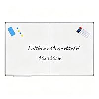 XIWODE – XIWODE Magnetisches Whiteboard 120x90 Faltbar - Klappbares G