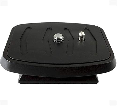 DaVoice 44mm Tripod Quick Release Plate Camera Mounting Adapter Parts Replacement for Certain Ambico, Velbon, Vista Explorer 60”, Sony, Sunpak, Ravelli Tripod Mount Attachment Baseplate QB-4W