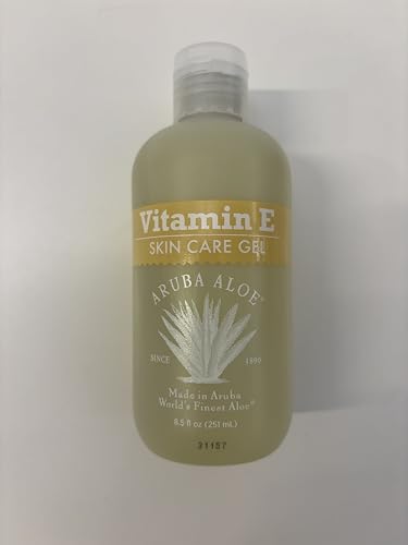 Aruba Aloe Vitamin E Skin Care Gel, Oil-Free Moisturizing Gel for Face & Body, 8.5 oz