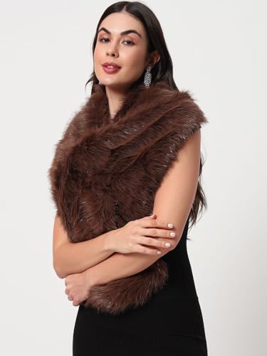 Image of Extra Large Women's Faux Fur Collar for Winter Coat