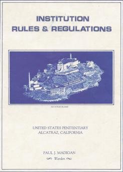 Paperback Alcatraz Penitentiary Institution Rules & Regulations Book