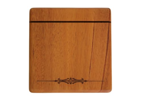 Hecate's Light Tarot Card Stand - Wooden Card Holder - Mahogany Wood Board / Altar Stand for Tarot or Oracle Cards