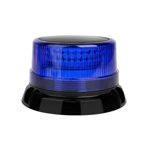 Feu d'avertissement stroboscopique solaire bleu LED à base flexible