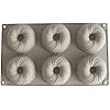 6 Cavity Swirl Shapes Silicone Cake Mold Form Chocolate Cookies Pudding Ice Cream Trays Pastry Baking Tools Bakeware Pan