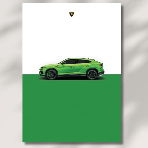 Image of Live Mad Live Crazy Lamborghini Urus Portrait Single Wall Paper Poster, A3 Size, 16.5L X 11.7W Inches Unframed Art Prints - Home, Bedroom, Living Room & Decor - Aesthetic, Matt Finish, Frame Not Included