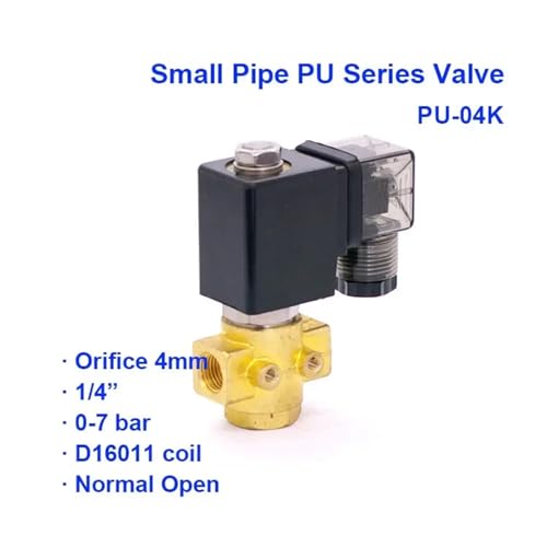Électrovanne pneumatique PU-04K Laiton Massif Haute Performance - 3