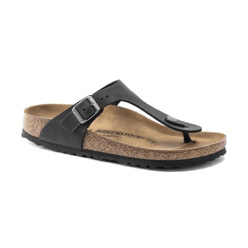Birkenstock Unisex Gizeh Flip-Flops, Schwarz, 36 EU
