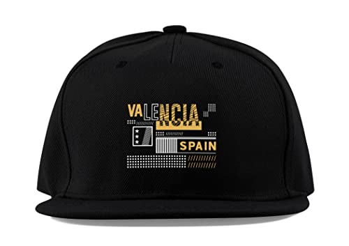 Casquette de baseball Valencia Espagne visière plate coton unisexe été