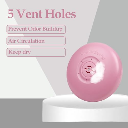 Maoerdental 2 Pack Retainer Case,Aligner Case with Vent Holes, Compatible with Invisalign, Mouth Guard Cases,Portable Slim Travel Cute Orthodontic Retainer Cases (Pink Purple)