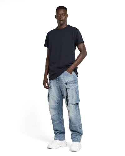 G-STAR Herren Lash T-Shirt, Blau (Salute D16396-B353-C742), M – Ansicht 4