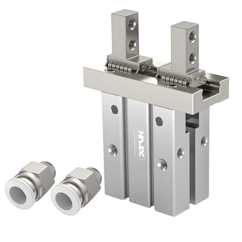 HNJPC Pneumatic Parallel Gripper Claw, 3/4 inch (20mm) Bore with Magnetic, Mini Pneumatic Finger Air Cylinder Gripping Forcep (MHZ2-20D) by HNJPC - Used condition - US$22.29