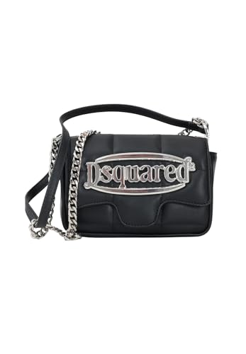 DSQUARED2 Sac à bandoulière luxe noir femme au maxi logo sophistiqué