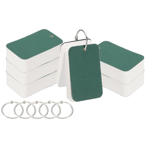 PATIKIL 600 peças de cartão de estudo em branco com índice, cartões de 8,9 x 5 cm, cartão de estudo,