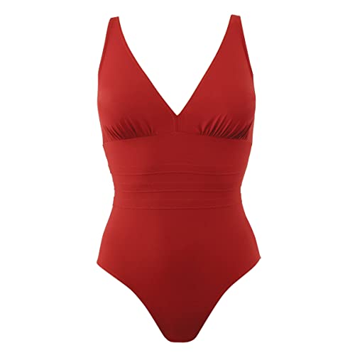 Maillot de bain de haute qualité Janine Robin Addict 52 rouge 1 pièce