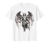 St Michael the Archangel in Tattoo Style Christian T-Shirt