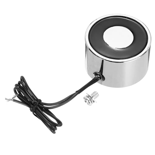 Image of sourcing map Solenoid Electromagnet DC 24V 6.5W 132LB/60Kg Round Electric Magnet Electric Lifting Magnet 50x30mm for Automation Equipment