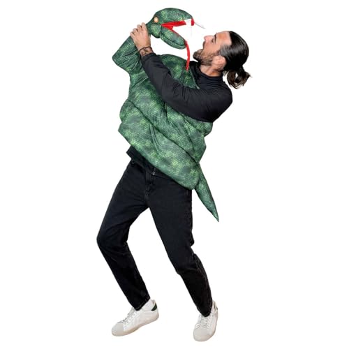 Disfraz de adulto para Halloween, cosplay, traje de cuerpo entero, traje de rendimiento (verde oscuro, talla única)