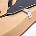 GROTE Jazz Electric Guitar Hollow Body Chrome Hardware (Natural)