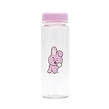 BT21 BTS Official Merchandise by Line Friends - Cooky 16-Ounce BPA-Free Tritan Drinking Tumbler with Lid, Pink
