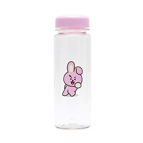 HoneyJar BT21 Cooky Character Tritan Reusable Tumbler Water Bottle Cup with Sleeve, 500 mL, Pink