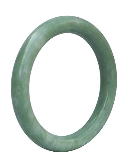 Bracelet de jade vert naturel FLXHSA cadeau idéal jonc rond 54mm