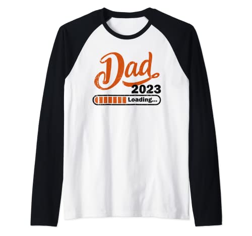 Hombre New Dad 1st Time Dad Est 2023 Promoted To Daddy 2023 Father Camiseta Manga Raglan