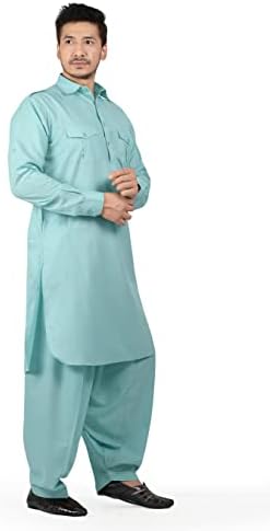 Afghani Stylish Men's Pathani Suit/Men Luxury fabric kurta pyjama set