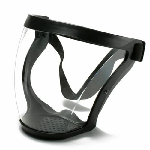 Weisipu Upgrade Full Face Anti-Fog Shield Super Protective Mask Safety Transparent Head Cover (Black) #TOP17