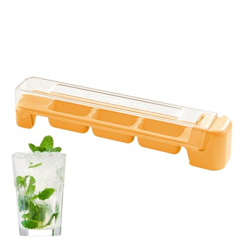 Bandeja para fabricantes de hielo, moldes de cubitos de hielo - Bandeja de cubitos de hielo para el hogar | Diseño de cubierta sellada Gadget de cocina para cócteles, café, fruta, whisky