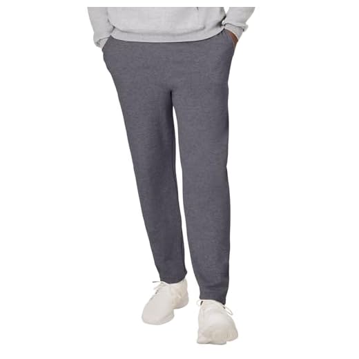 Hanes mens Ecosmart Open Leg With Pockets Sweatpants, Charcoal Heather, XX-Large US